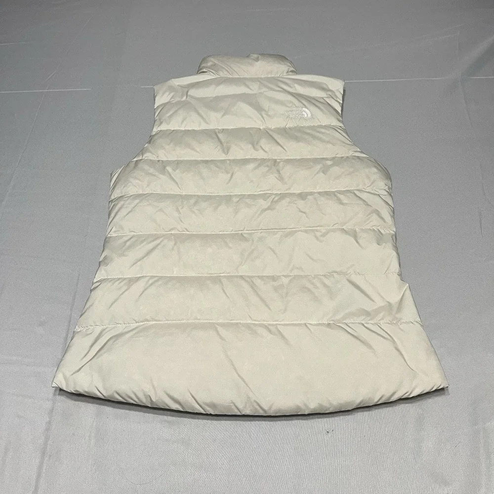 The North Face Vest Womens Small Cream 550 Down Puffer Quilted